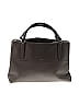 Coach 100% Leather Solid Black Gray Leather Satchel One Size - photo 1