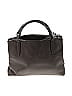 Coach 100% Leather Solid Black Gray Leather Satchel One Size - photo 2
