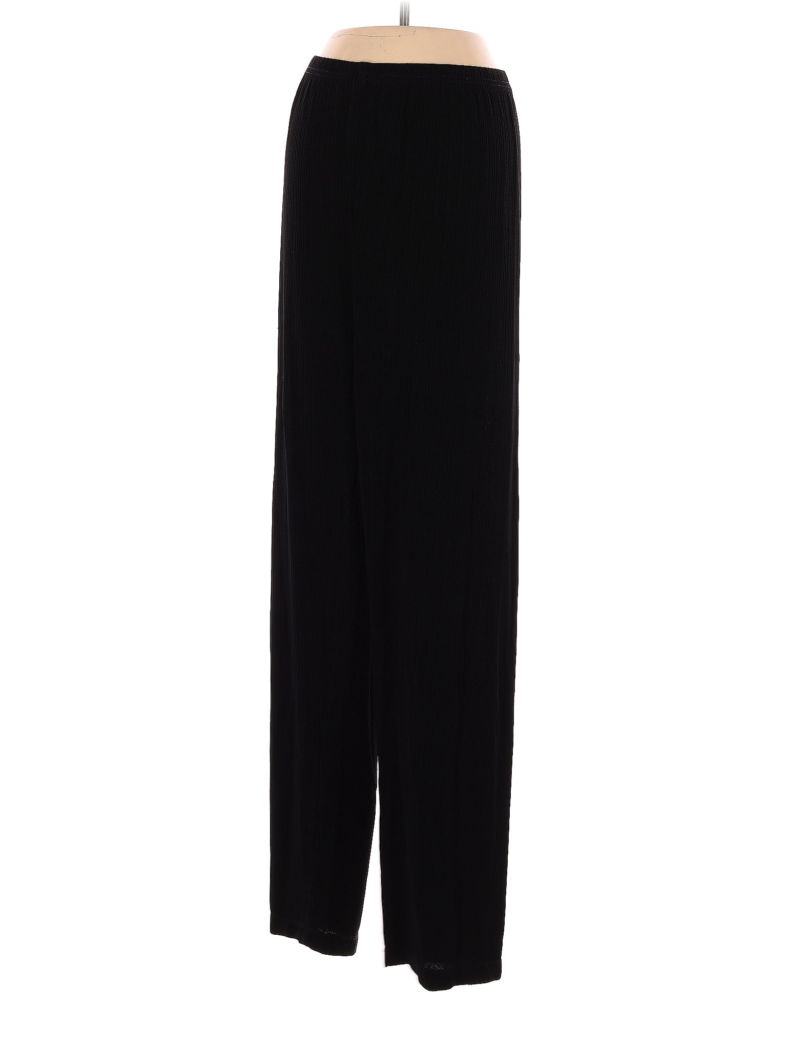 TanJay Women's Black Elastic Waist Pullon Pants Size 12 (K1)