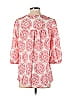 Calypso St. Barth For Target 100% Silk Pink 3/4 Sleeve Blouse Size S - photo 2