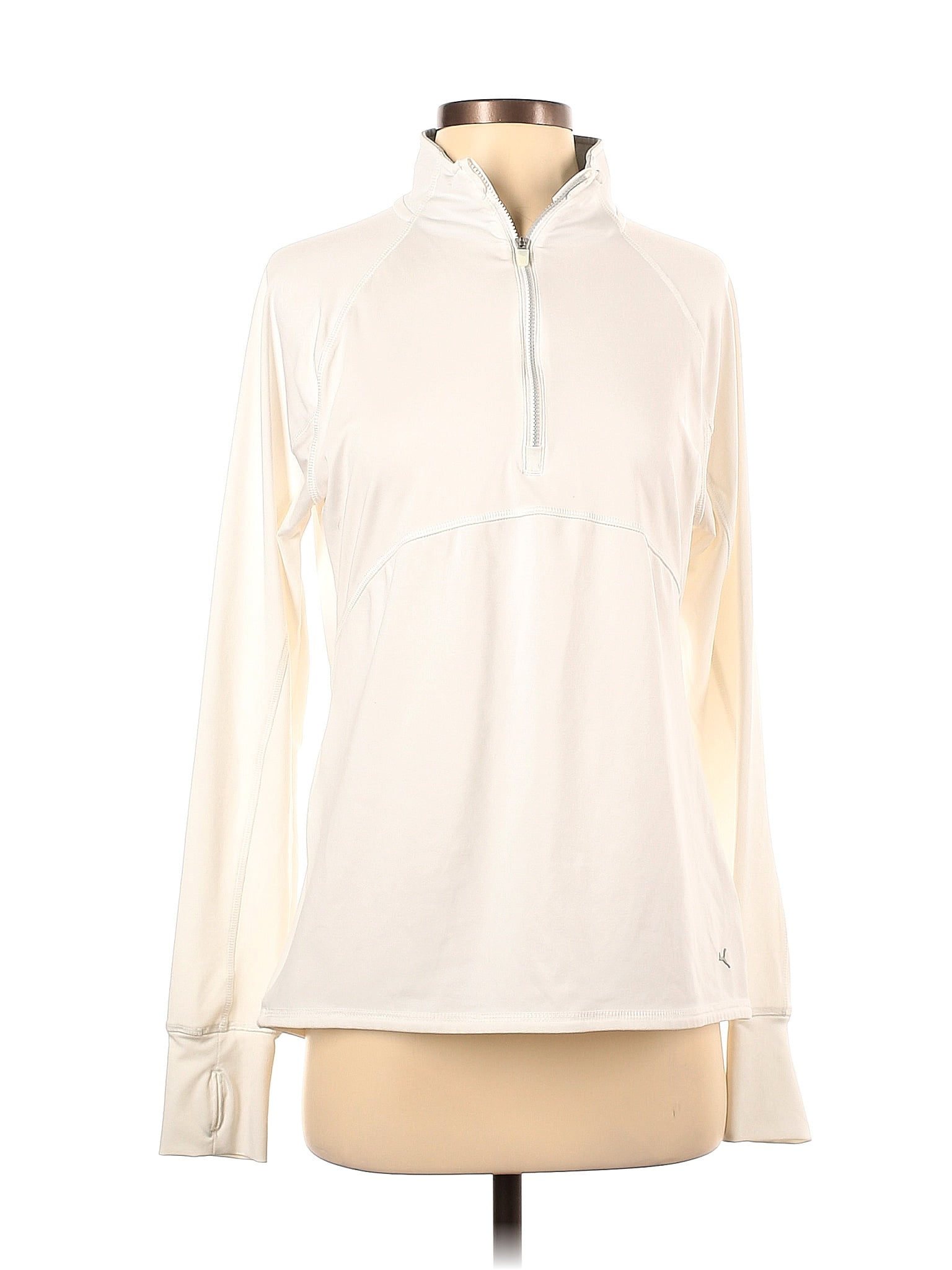 Ivory Running Jacket Puma Solid Ivory Track Jacket Size M - 69% off | ThredUp