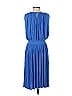 Tibi 100% Rayon Solid Blue Casual Dress Size 2 - photo 2
