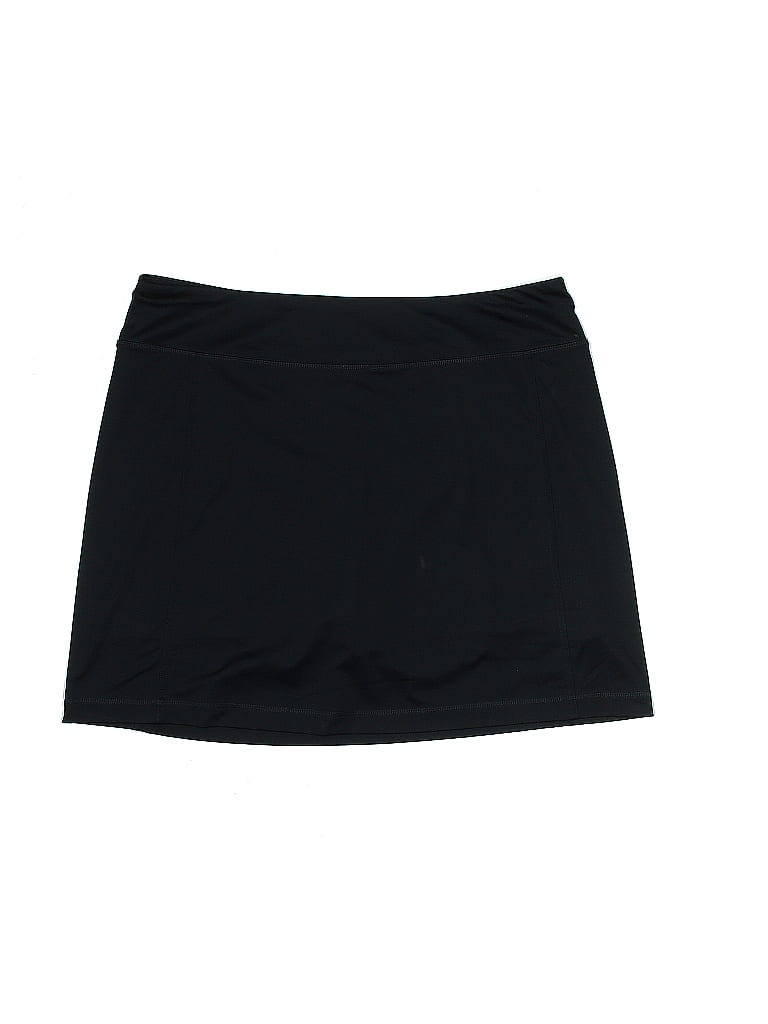 J.Jill Solid Black Blue Skort Size 2X (Plus) - 69% off