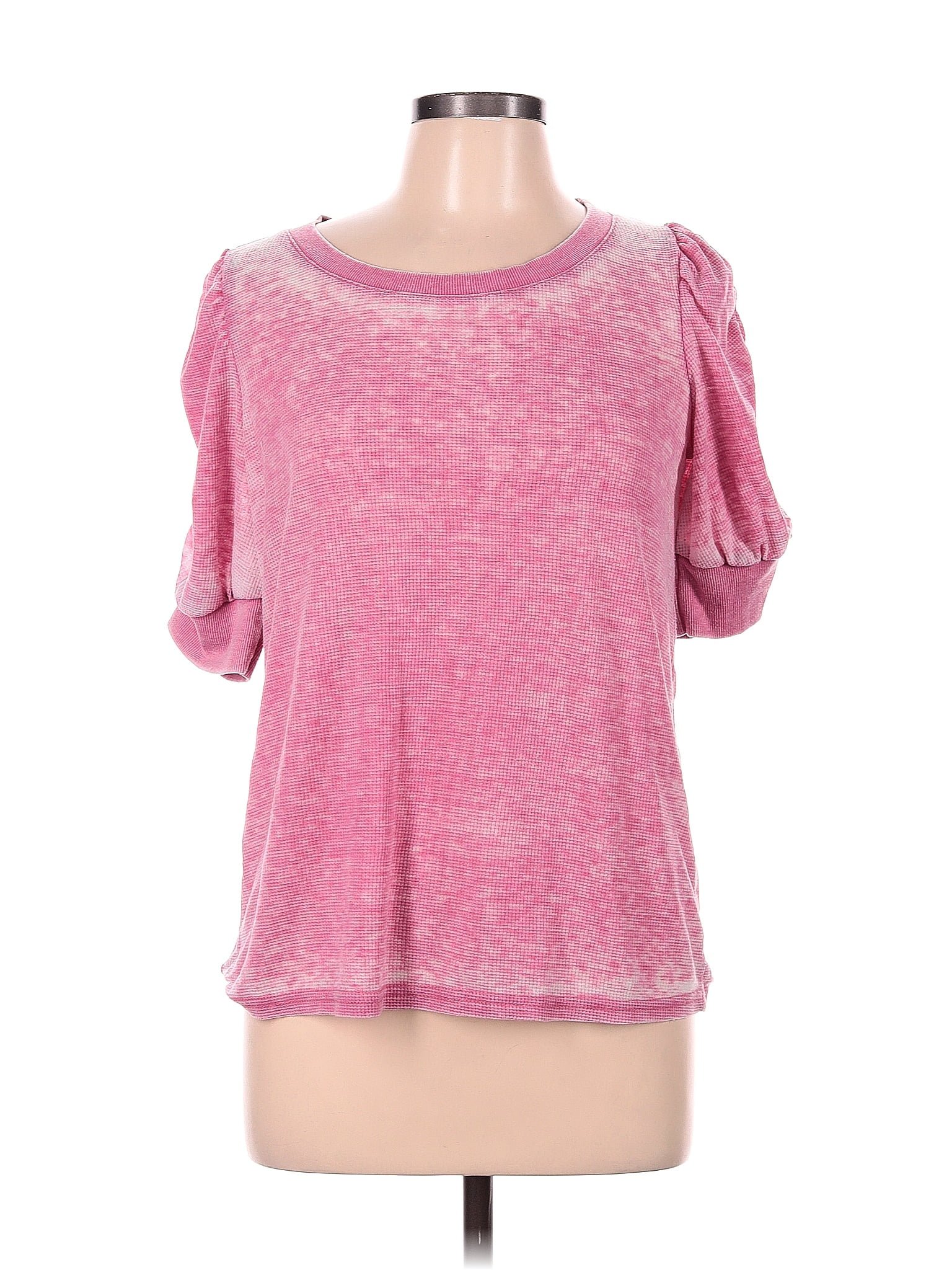 Jane And Delancey Pink Thermal Top Size M 48 Off Thredup