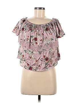 Moon Orchid Short Sleeve Blouse (view 1)