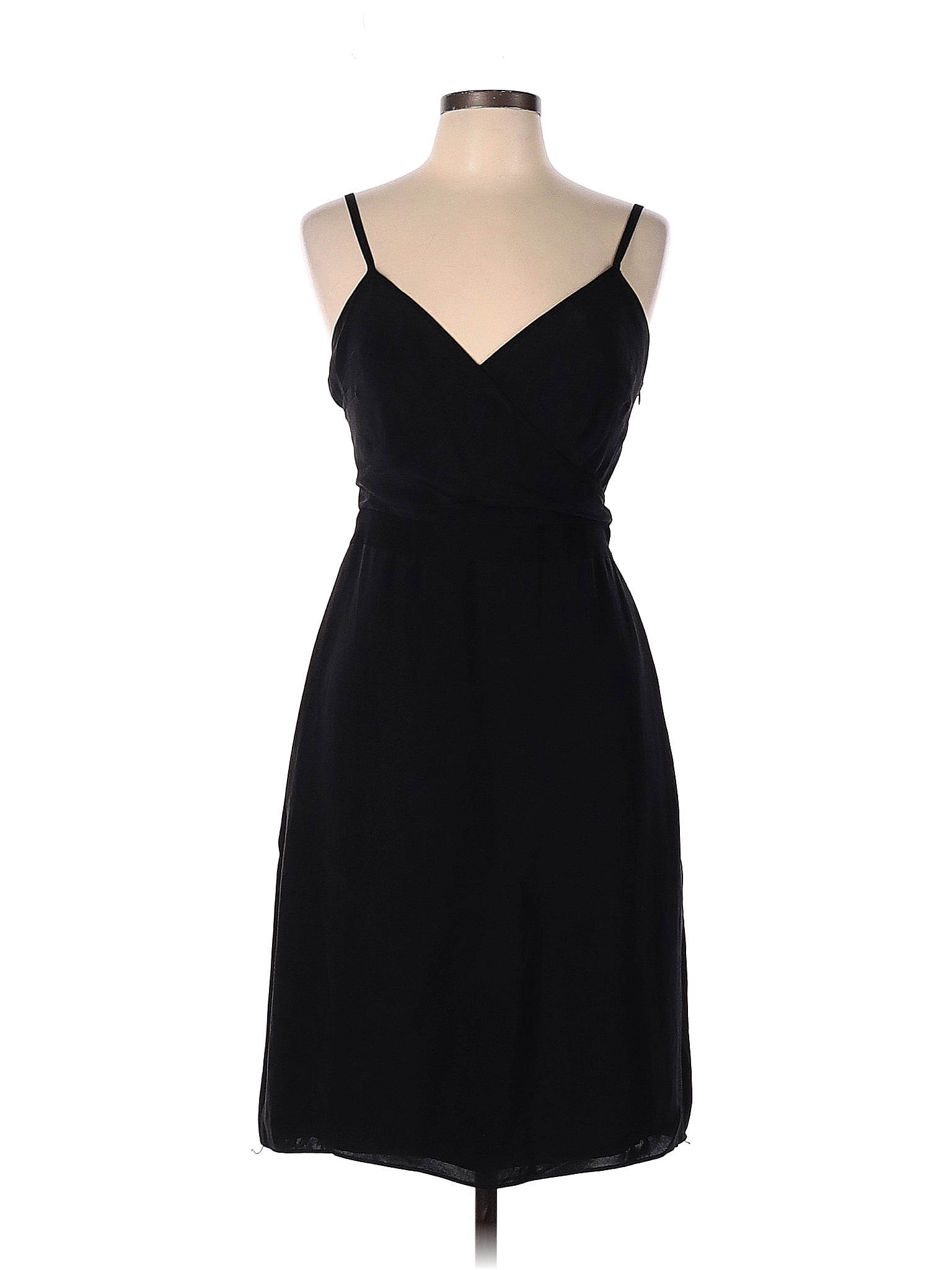 Banana Republic 100% Acetate Solid Black Casual Dress Size 10 - 68% off ...