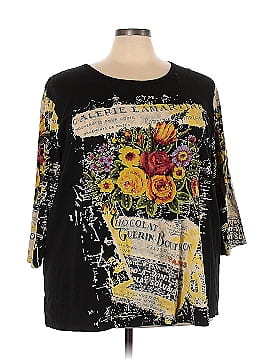 Liz & Me 3/4 Sleeve Top (view 1)
