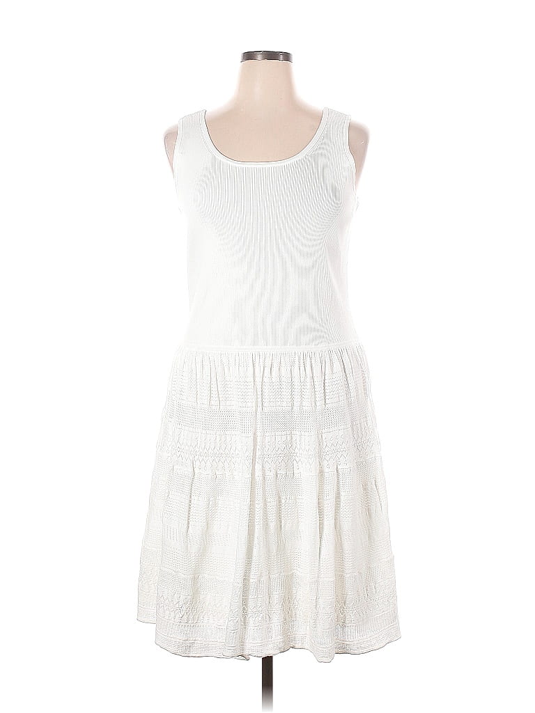 Lauren By Ralph Lauren Solid White Casual Dress Size Xl - 70% Off 