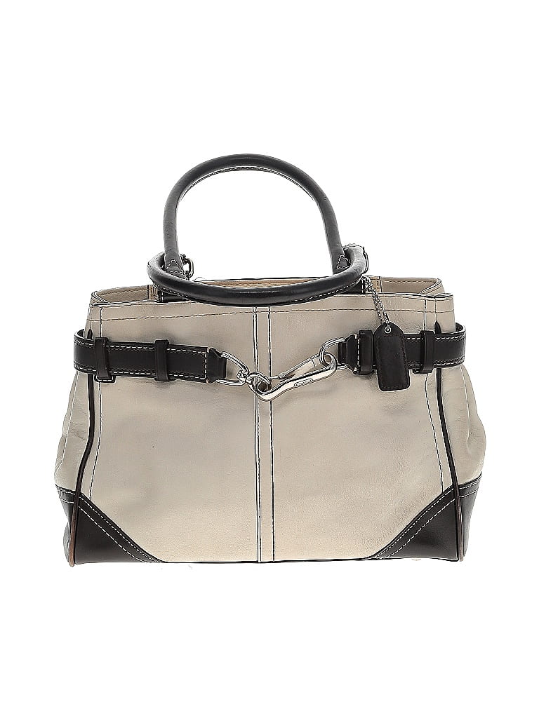 Coach Factory Color Block Solid Tan Gray Shoulder Bag One Size - photo 1