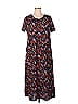 Woman Within Floral Multi Color Black Casual Dress Size 14 (M) - photo 1