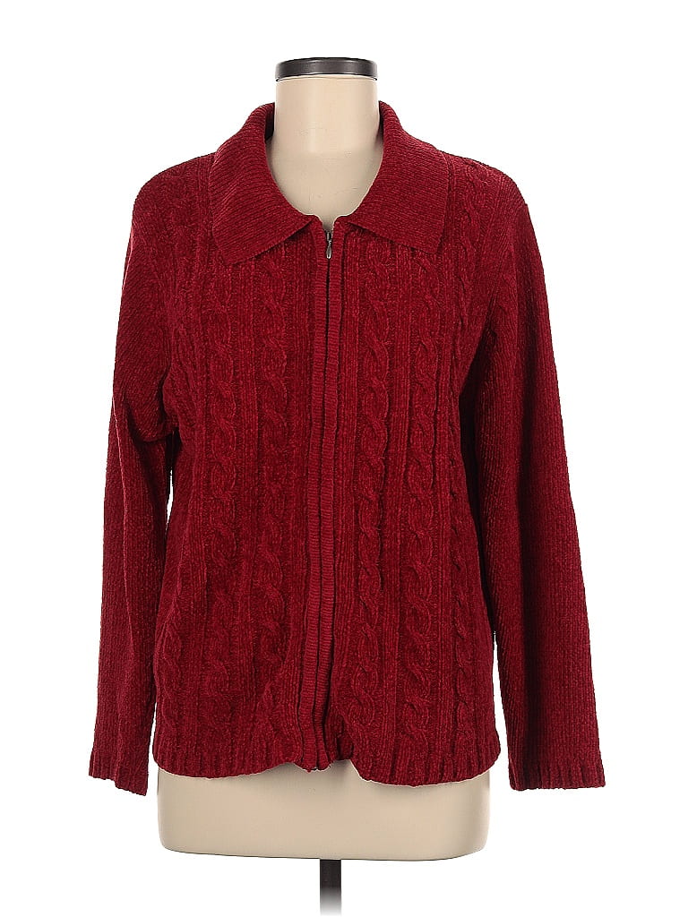 Bobbie Brooks 100% Acrylic Red Cardigan Size M - 40% off | thredUP