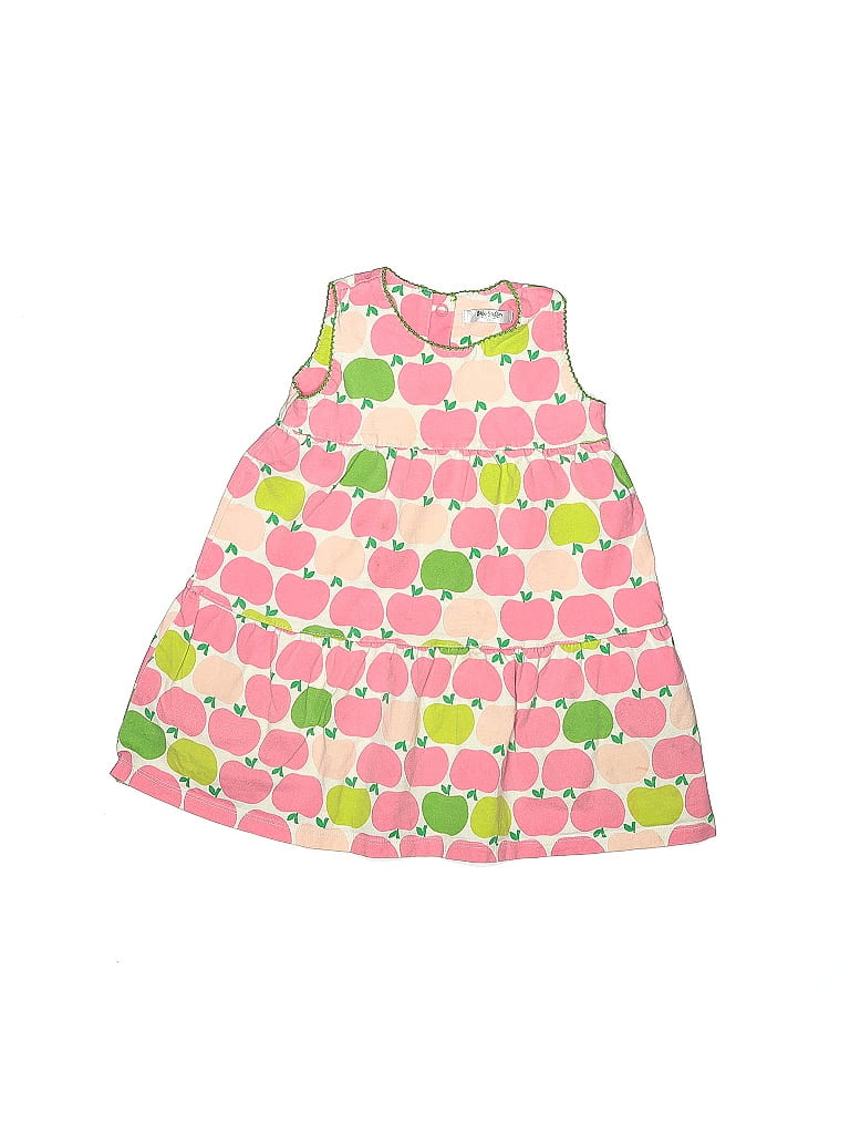 Baby Boden 100% Cotton Polka Dots Pink Dress Size 12-18 mo - photo 1