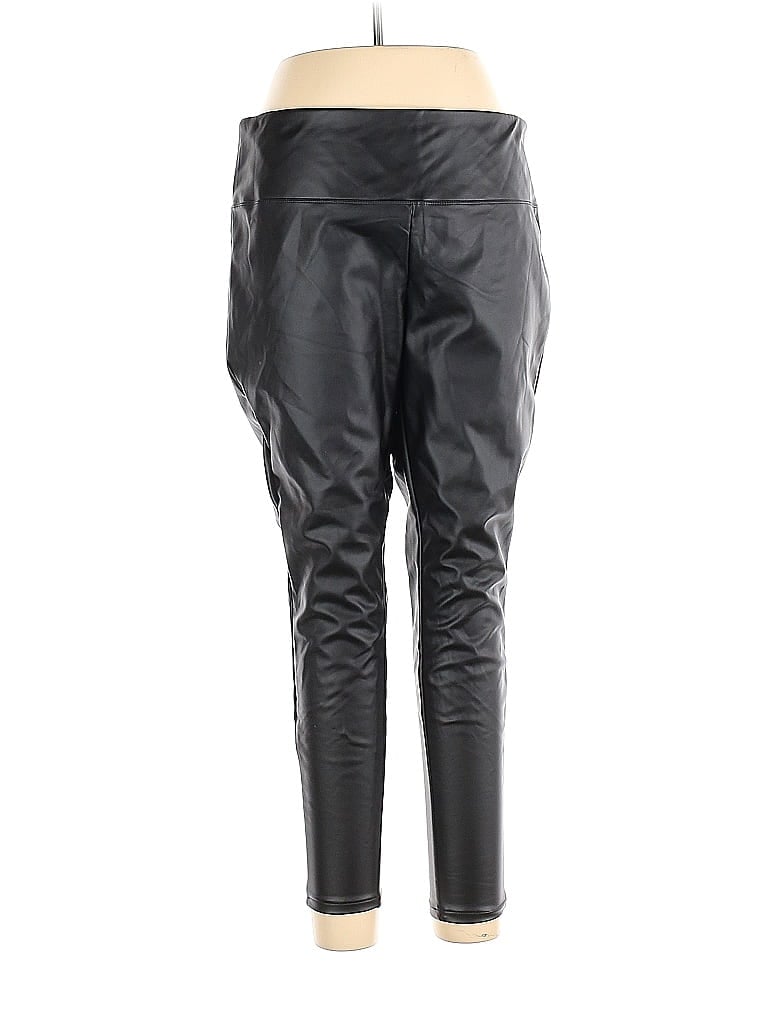 Pre-owned A New Day Faux Leather Pants In Black