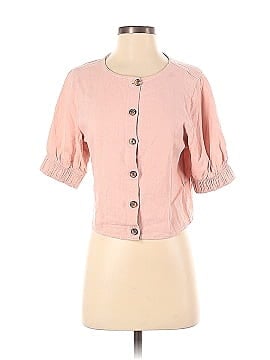 M&S Collection Short Sleeve Button-Down Shirt (view 1)