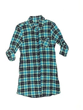 Justice 3/4 Sleeve Button-Down Shirt (view 1)