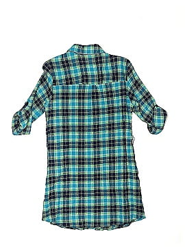 Justice 3/4 Sleeve Button-Down Shirt (view 2)
