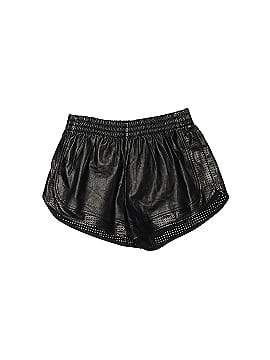 POPPYLARK Faux Leather Shorts (view 1)