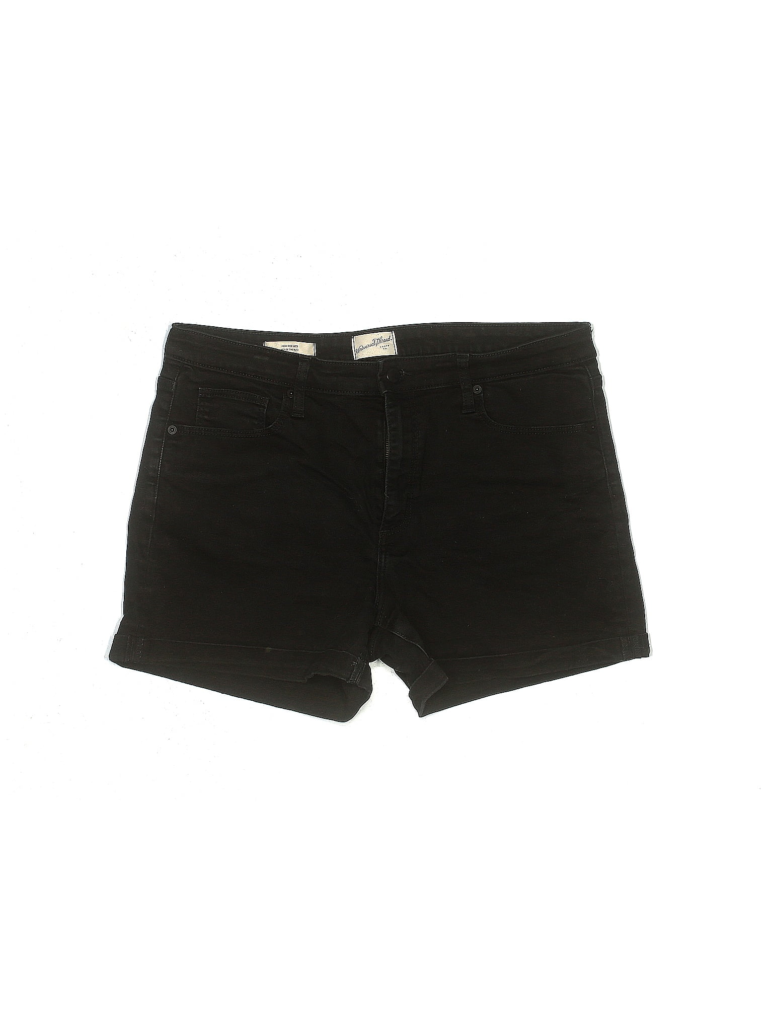 Universal Thread Black Denim Shorts Size 16 - 31% off | thredUP