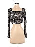 Boohoo Black Long Sleeve Blouse Size 4 - photo 1
