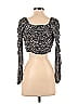 Boohoo Black Long Sleeve Blouse Size 4 - photo 2