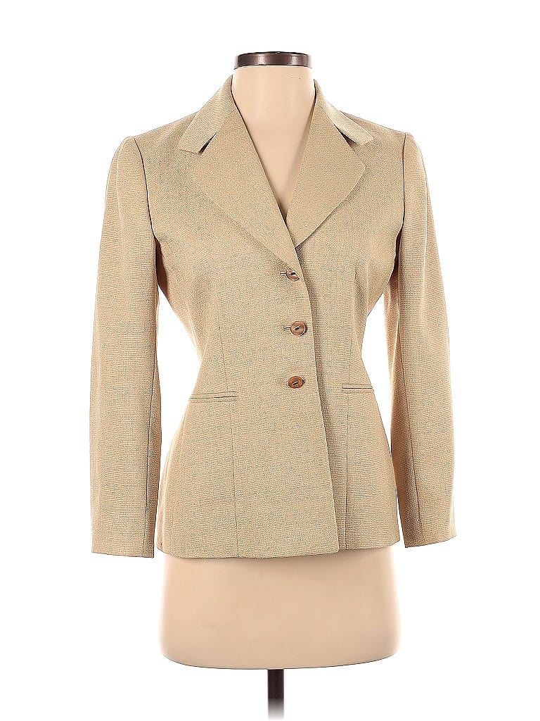 Tahari 100% Polyester Tan Blazer Size 2 (Plus) - photo 1