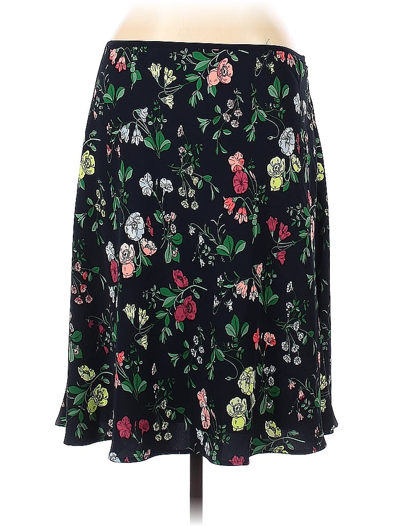 PREMISE 100% Polyester Floral Black Casual Skirt Size XL - 60% off ...