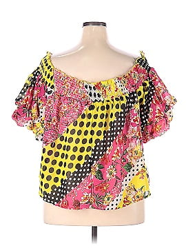 Ashley Stewart Short Sleeve Blouse (view 2)