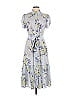 Alex Marie Floral Gray Casual Dress Size 10 - photo 1