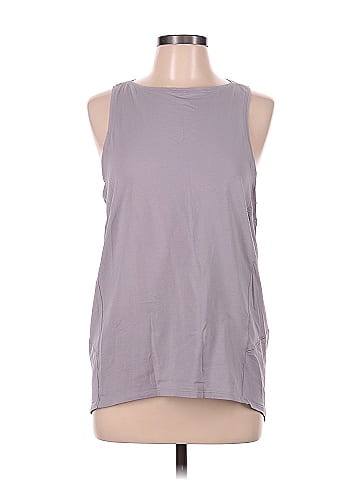 Lululemon Athletica Solid Gray Active T-Shirt Size 10 - 49% off