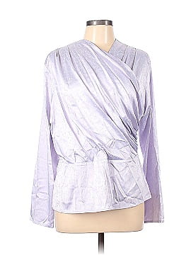Something Navy Long Sleeve Blouse (view 1)