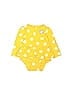 Carter's Polka Dots Yellow Long Sleeve Onesie Size 24 mo - photo 1
