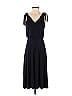 Ann Taylor Solid Black Casual Dress Size XS - photo 1