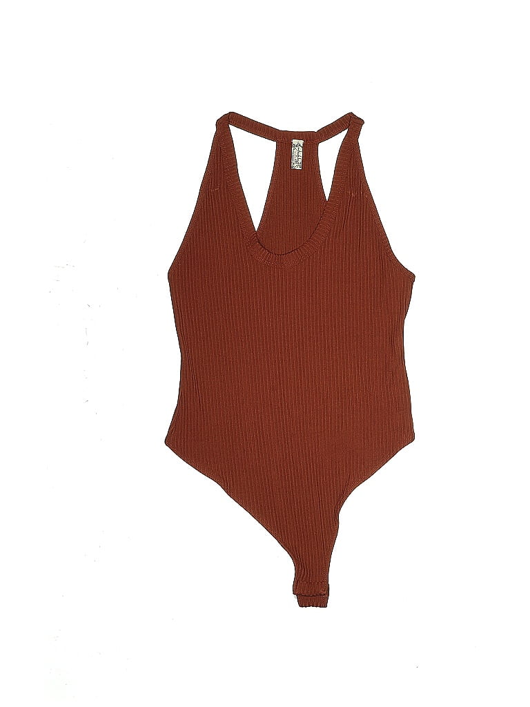 Intimately by Free People Solid Brown Bodysuit Size M - photo 1