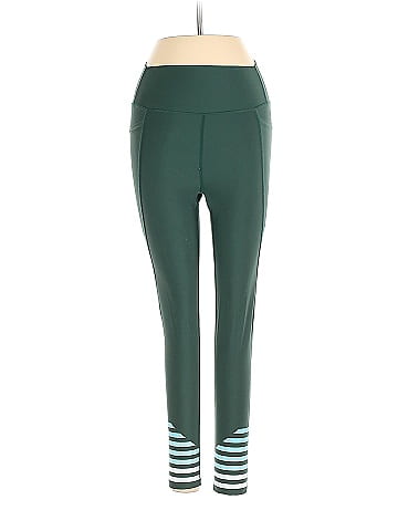 AB Solid Green Leggings Size XS - 68% off