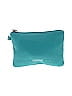 Coach Factory 100% Leather Solid Blue Teal Leather Wristlet One Size - photo 1