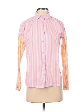 Aqua Long Sleeve Button-Down Shirt (view 1)