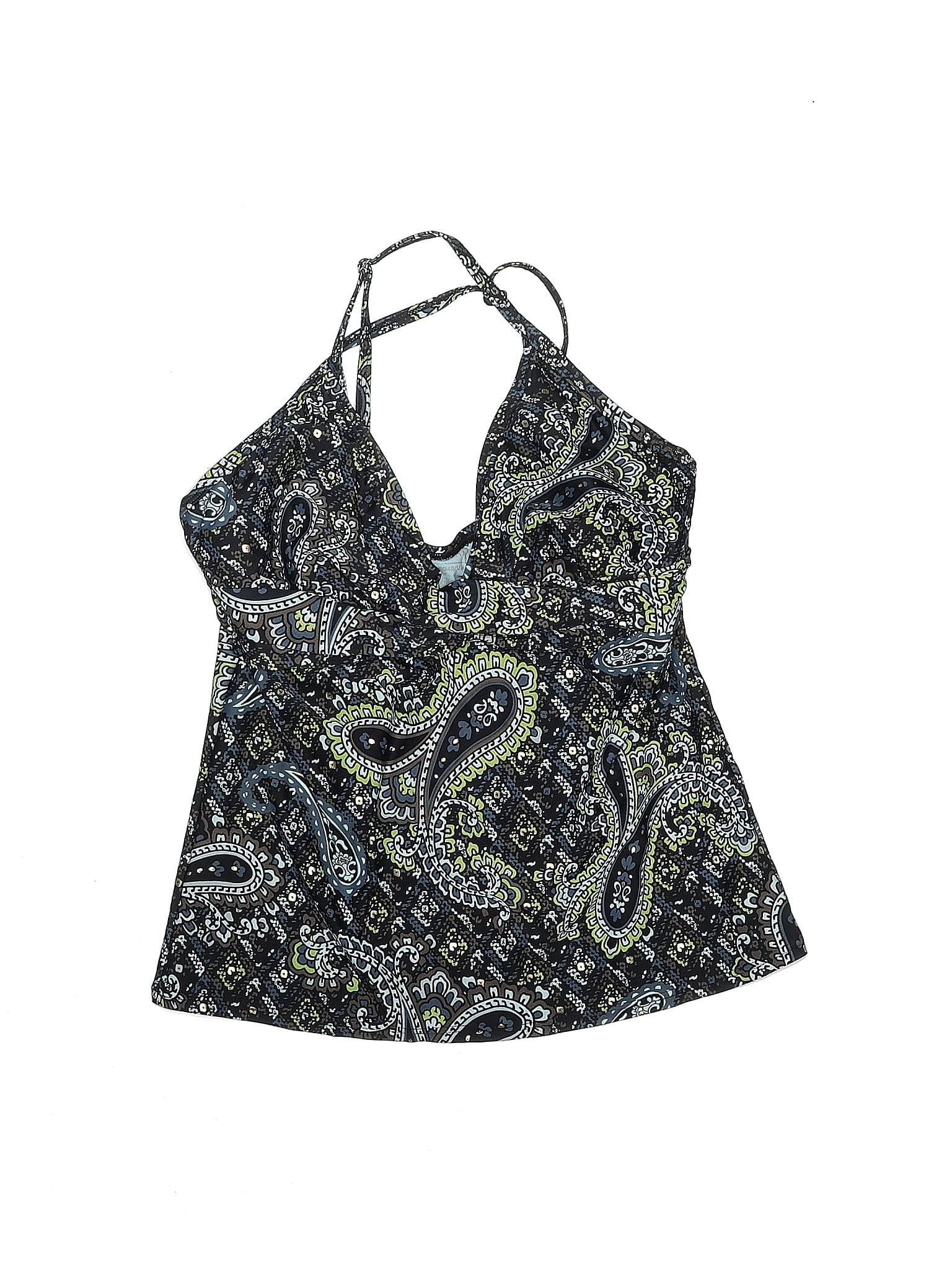 Athleta Paisley Multi Color Blue Swimsuit Top Size 12 - 55% off | ThredUp