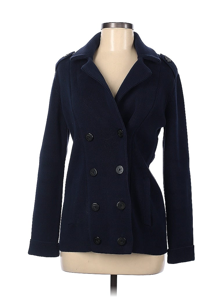 Lucky Brand 100% Cotton Solid Navy Blue Jacket Size M - 71% off | thredUP