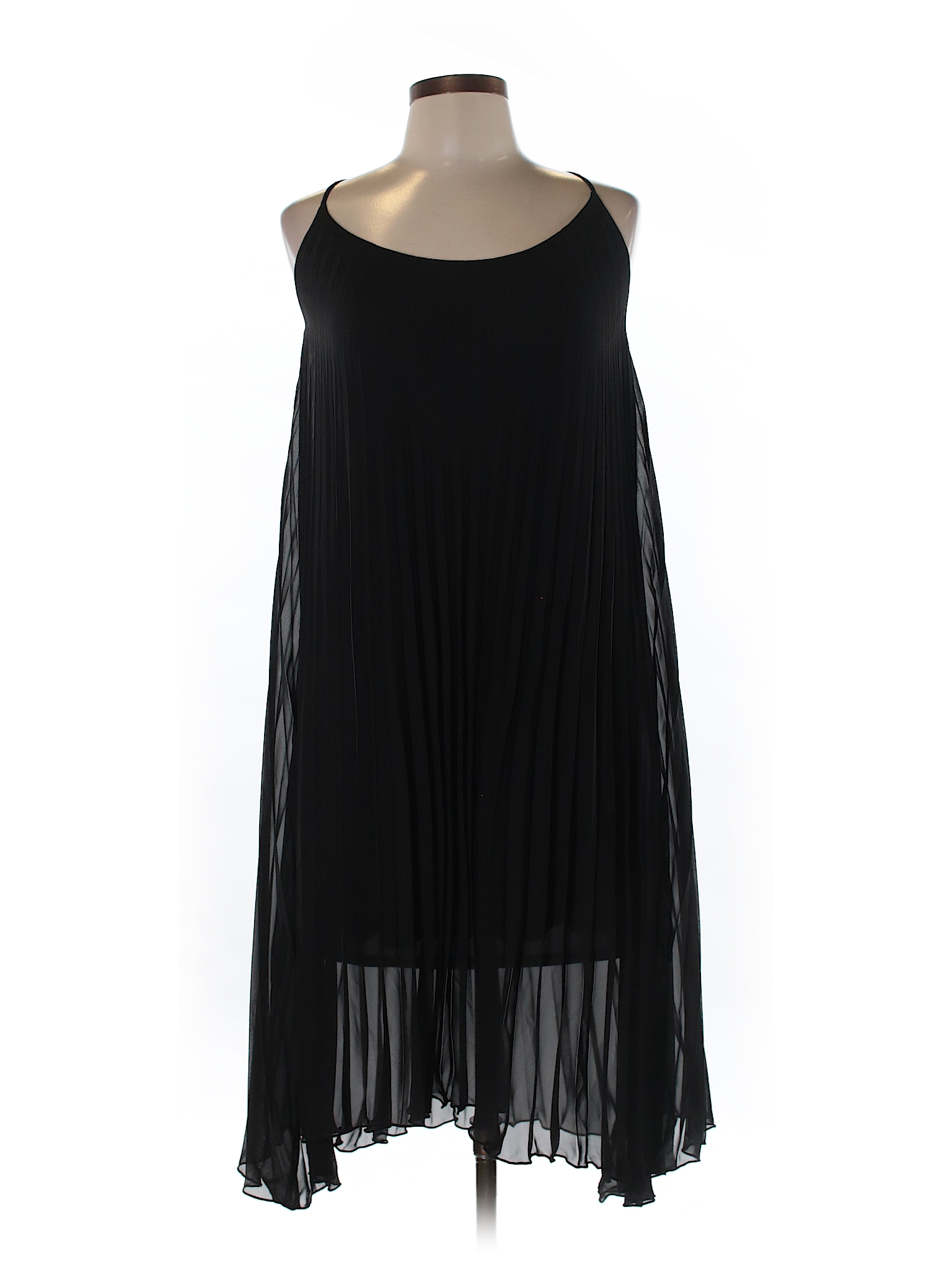 Bleu Rod Beattie 100% Polyester Solid Black Cocktail Dress Size L - 77% ...