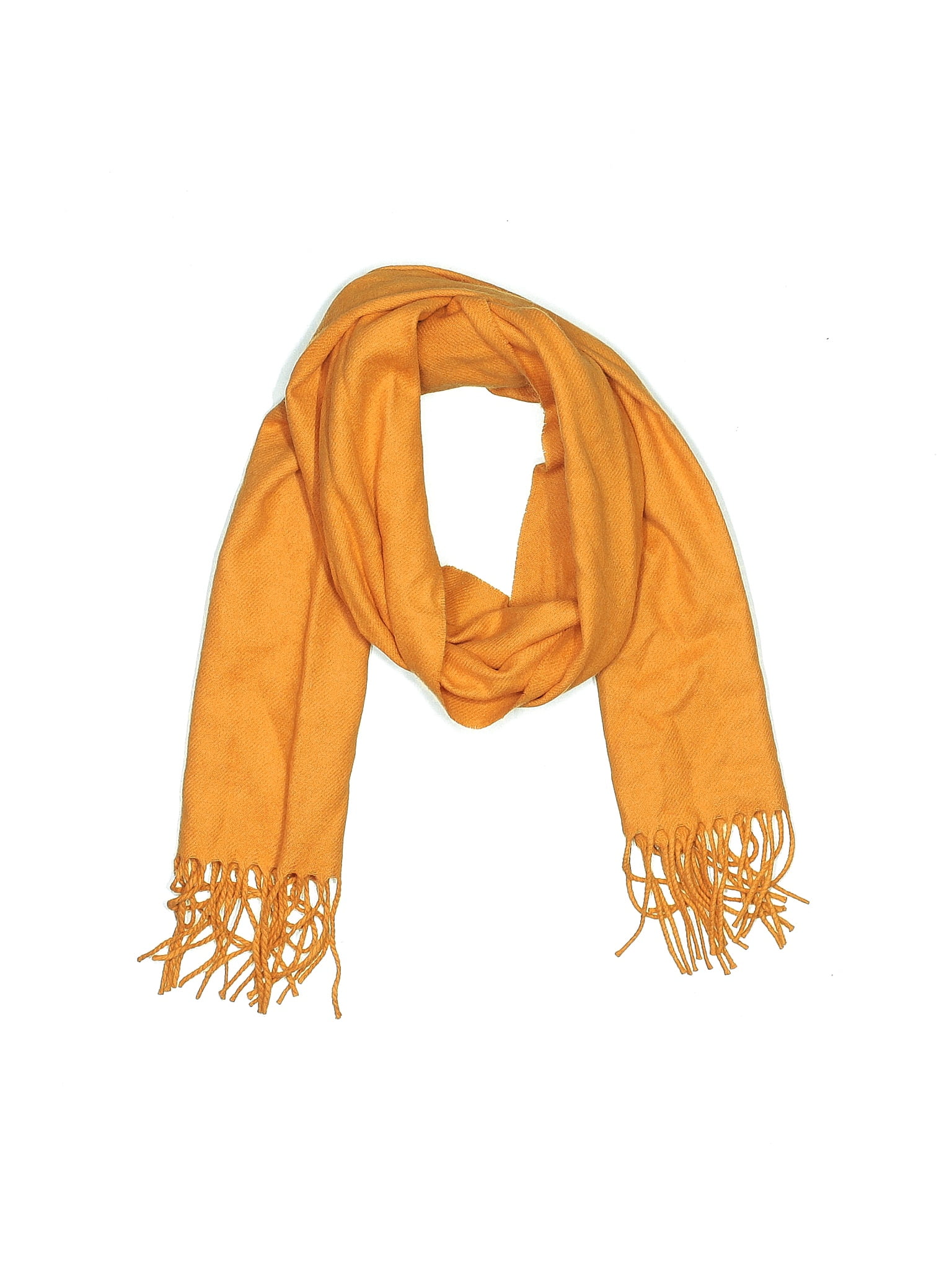 Barbarossa Solid Yellow Orange Scarf One Size 68 off thredUP