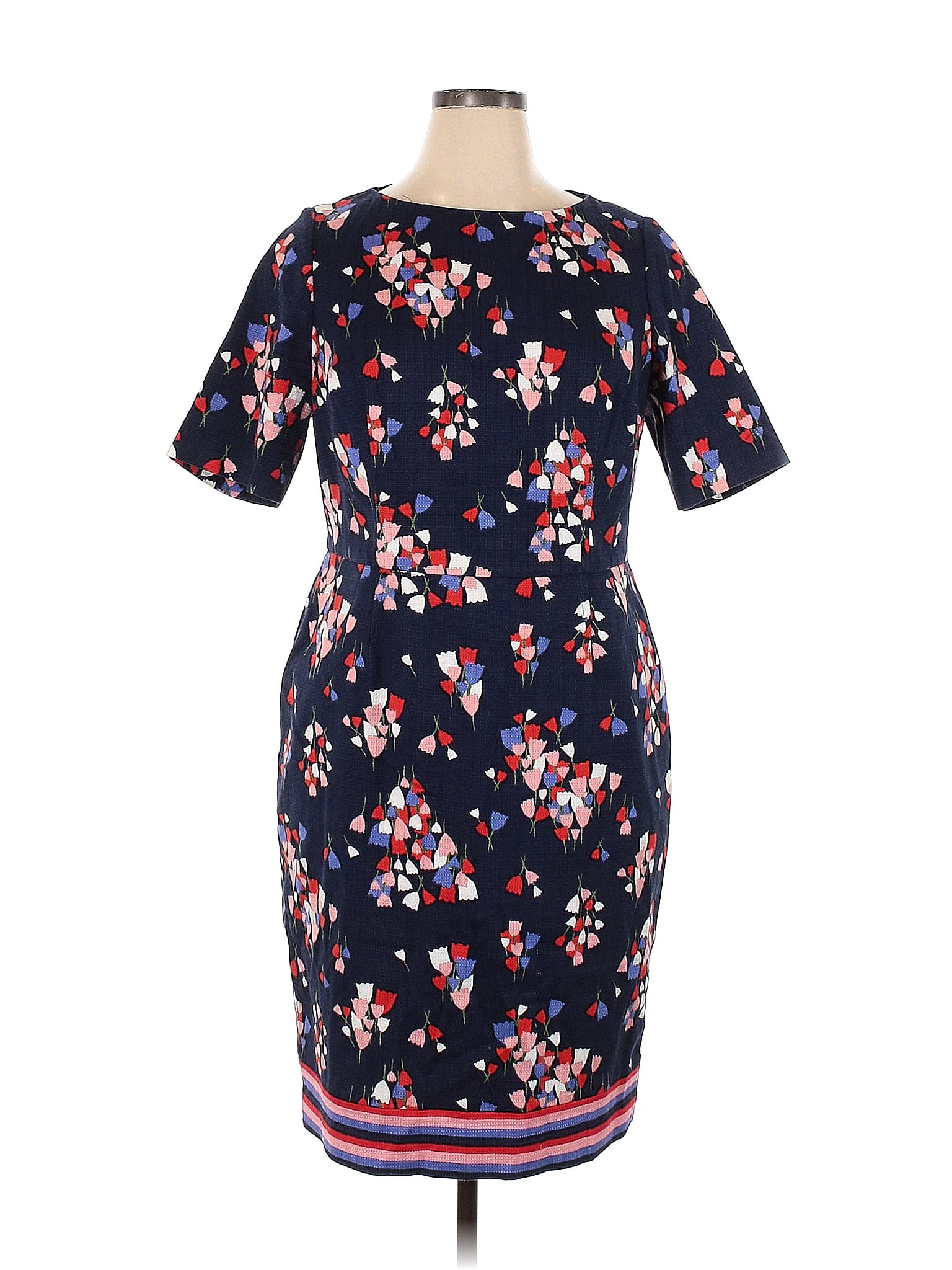 Boden Floral Navy Blue Casual Dress Size 16 60 Off Thredup