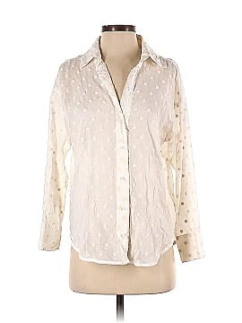 Zara 3/4 Sleeve Button-Down Shirt (view 1)