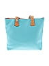 Dooney & Bourke Color Block Solid Blue Teal Leather Shoulder Bag One Size - photo 2