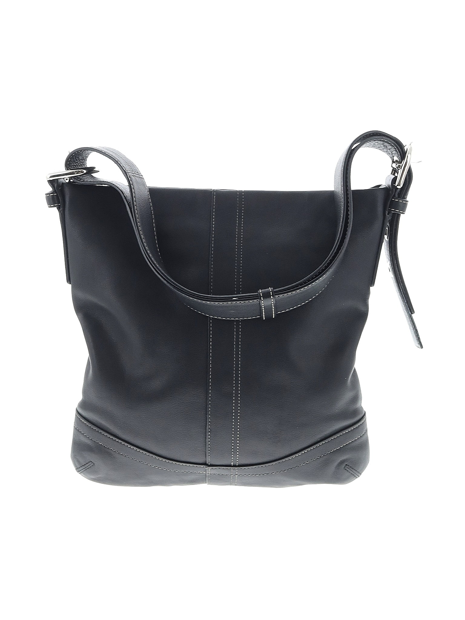 Coach Factory 100 Leather Black Leather Shoulder Bag One Size 62