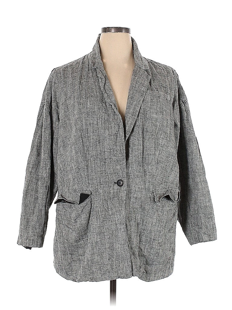 Rachel Comey Marled Gray Blazer Size 1X (Plus) - photo 1