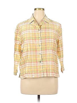 Notations 3/4 Sleeve Button-Down Shirt (view 1)