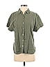 Tommy Bahama 100% Linen Checkered-gingham Green Short Sleeve Button-Down Shirt Size S - photo 1