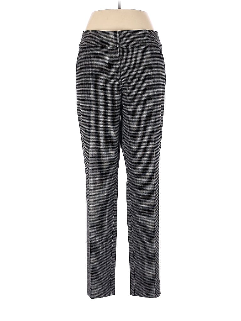 Assorted Brands Jacquard Chevron-herringbone Gray Dress Pants Size 10 - photo 1