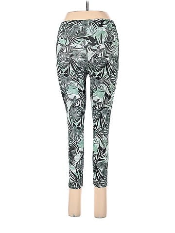 Evolution and Creation Tropical Multi Color Green Leggings Size M