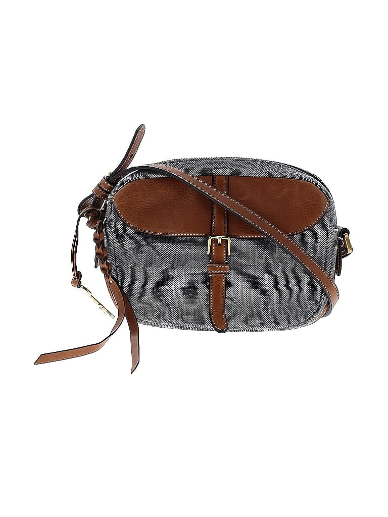 Fossil Gray Crossbody Bag One Size 66 off thredUP